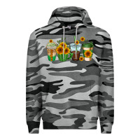 Slate Camo sunflowers coffee cups Premium Hoodie - AdoDesignShop