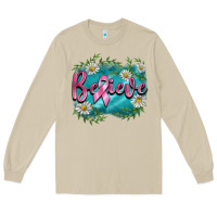 Mushroom breast cancer believe Long Sleeve Tee - BarkalooDesign