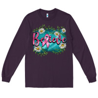 Plum breast cancer believe Long Sleeve Tee - BarkalooDesign