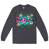 Smoke breast cancer believe Long Sleeve Tee - BarkalooDesign