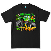 Black Shamrock Crusher Premium Tee - CowhideDigitalArt