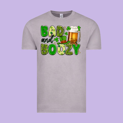 Bad And Boozy Vintage Tee Designed By Artiststas