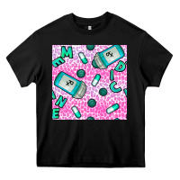 Black Western Medicine Seamless Pattern Heavy Core Tee - BundleAndBundleShop
