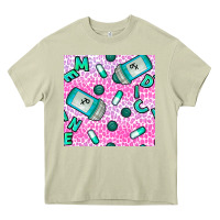 Mossy Western Medicine Seamless Pattern Heavy Core Tee - BundleAndBundleShop