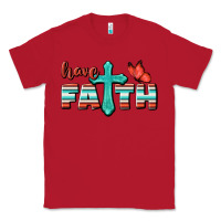 Red Have Faith Classic Tee - BundleAndBundleShop