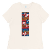 Bone usa flag and cross penwraps Ladies Tee - Artiststas