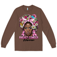 Chestnut breast cancer warrior black woman Long Sleeve Tee - BarkalooDesign