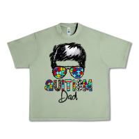 Oil Green autism dad Urban Heavy Tee - CowhideDigitalArt