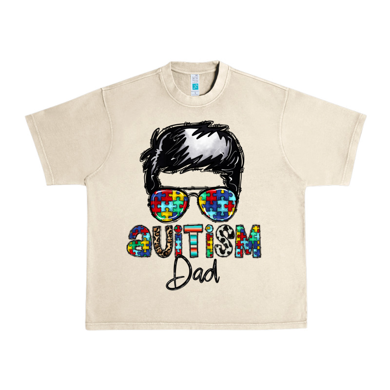 Autism Dad Urban Heavy Tee by CowhideDigitalArt | Teevron