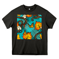 Asphalt autumn leaves seamless pattern Heavy Core Tee - BundleAndBundleShop