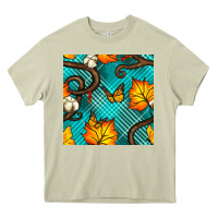 Mossy autumn leaves seamless pattern Heavy Core Tee - BundleAndBundleShop