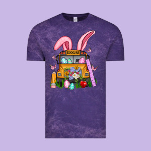 School Bus Easter Vintage Tee Designed By Artiststas