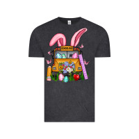 Vintage Black school bus easter Vintage Tee - Artiststas