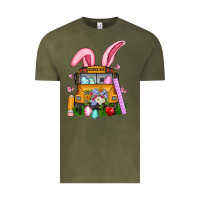 Vintage Olive school bus easter Vintage Tee - Artiststas