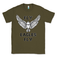 Army Green fly eagles fly philadelphia Classic Tee - artisFamous