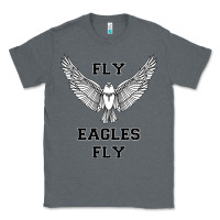 Charcoal Heather fly eagles fly philadelphia Classic Tee - artisFamous