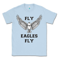 Dusty Blue fly eagles fly philadelphia Classic Tee - artisFamous