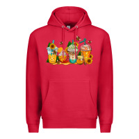 Cardinal bumble bee coffee cups Premium Hoodie - AdoDesignShop