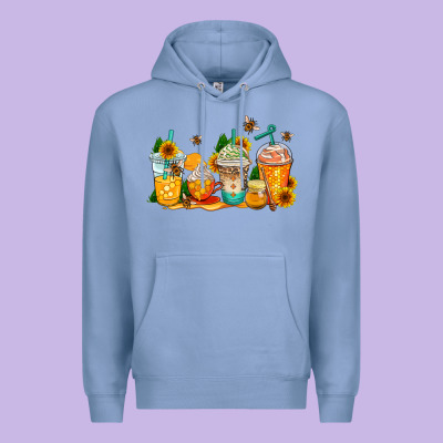 Bumble Bee Coffee Cups Premium Hoodie Designed By Adodesignshop
