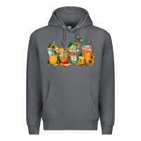 Rock bumble bee coffee cups Premium Hoodie - AdoDesignShop