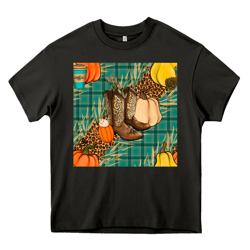 Fall Boot Seamless Pattern Heavy Core Tee by BundleAndBundleShop | Teevron