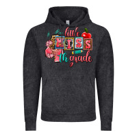 Vintage Black little miss 4 th grade Vintage Hoodie - AdoDesignShop