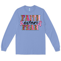 Colony Blue faıth over fear Long Sleeve Tee - BarkalooDesign