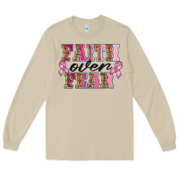 Mushroom faıth over fear Long Sleeve Tee - BarkalooDesign