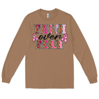 Toasted Coconut faıth over fear Long Sleeve Tee - BarkalooDesign