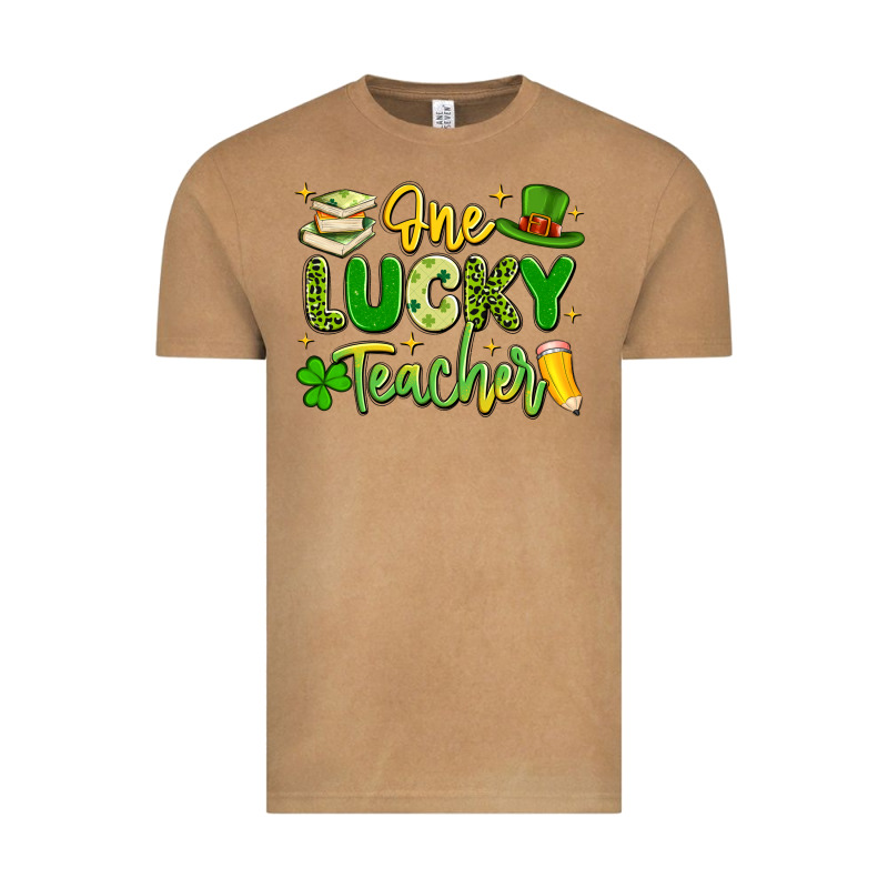 One Lucky Teacher Vintage Tee by Artiststas | Teevron