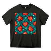 Asphalt fall leaves seamless pattern Heavy Core Tee - BundleAndBundleShop