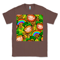 Chestnut St. Patrick's dwarf seamless pattern digital paper Classic Tee - BundleAndBundleShop