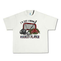 Pistachio i'm just a woman who loves her hockey player Urban Heavy Tee - SublimationCraftShop