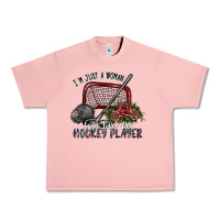 Salmon i'm just a woman who loves her hockey player Urban Heavy Tee - SublimationCraftShop