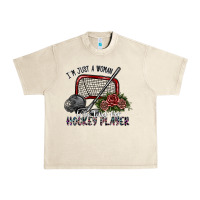 Sandshell i'm just a woman who loves her hockey player Urban Heavy Tee - SublimationCraftShop