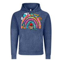 Vintage Denim school rainbow Vintage Hoodie - AdoDesignShop