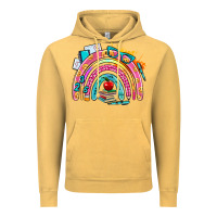 Vintage Mustard school rainbow Vintage Hoodie - AdoDesignShop
