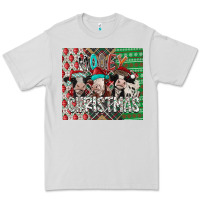 Dove Grey mooey Christmas Premium Tee - CowhideDigitalArt