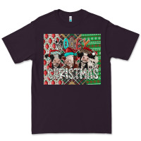 Plum mooey Christmas Premium Tee - CowhideDigitalArt