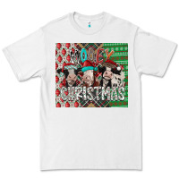 White mooey Christmas Premium Tee - CowhideDigitalArt