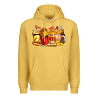 Antique Gold softball coffee cups Premium Hoodie - AdoDesignShop
