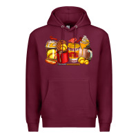 Softball Coffee Cups Premium Hoodie | Teevron