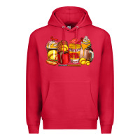 Cardinal softball coffee cups Premium Hoodie - AdoDesignShop