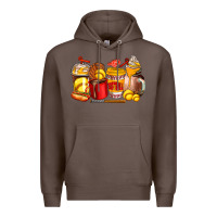 Coffee softball coffee cups Premium Hoodie - AdoDesignShop