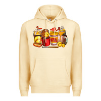 Pina Colada softball coffee cups Premium Hoodie - AdoDesignShop
