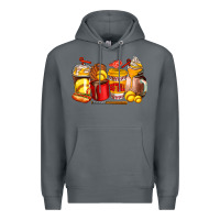 Rock softball coffee cups Premium Hoodie - AdoDesignShop