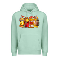 Seafoam softball coffee cups Premium Hoodie - AdoDesignShop