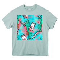 Arona Nurse Gloves Seamless Pattern Heavy Core Tee - BundleAndBundleShop