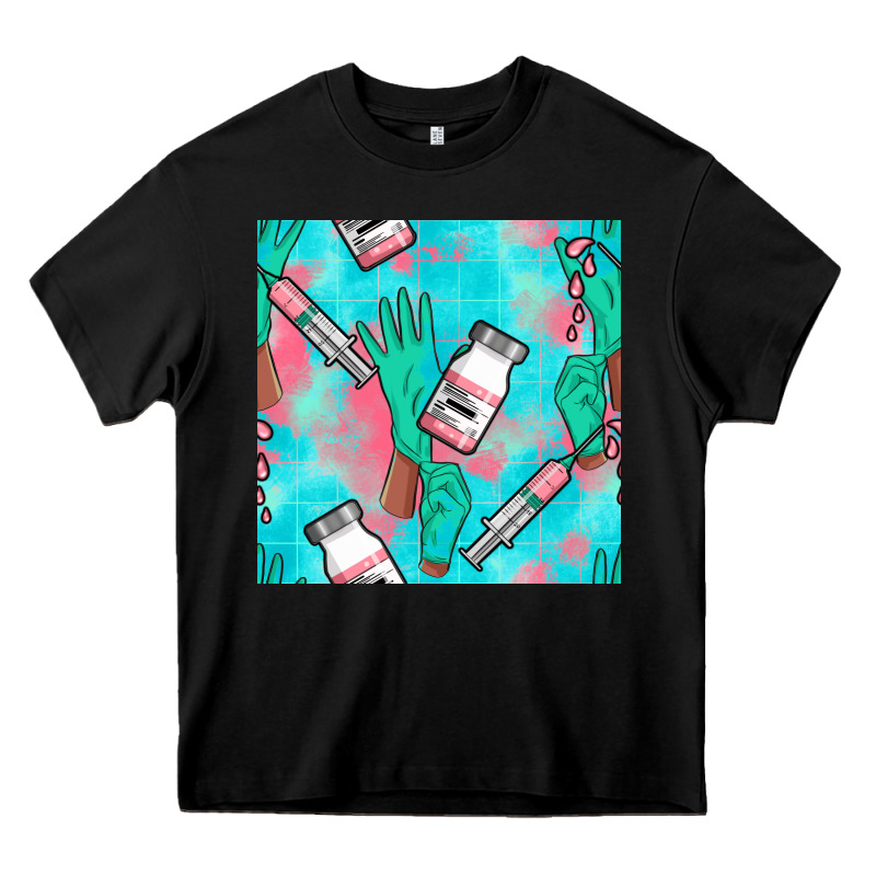 Nurse Gloves Seamless Pattern Heavy Core Tee by BundleAndBundleShop | Teevron