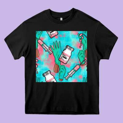Nurse Gloves Seamless Pattern Heavy Core Tee Designed By Bundleandbundleshop